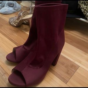 Maroon Booties